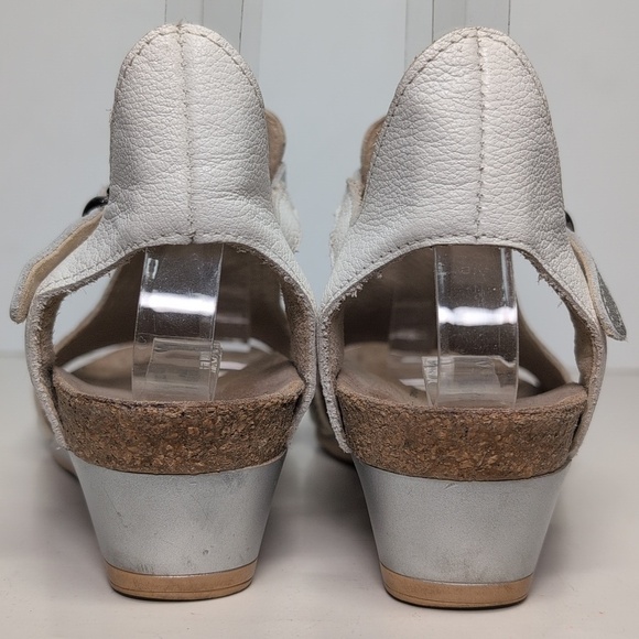 Naot Fiona white wedge sandals womans size 4-4.5 EU 35 - Picture 4 of 16